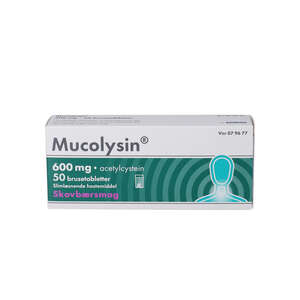 Mucolysin 600 mg Skovbær 50 stk