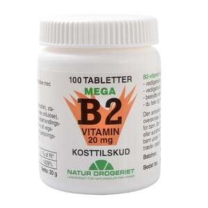 Mega B2-vitamin tabletter