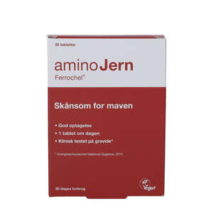 AminoJern Ferrochel tabletter (30 stk.)