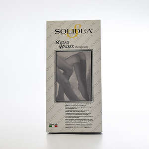 Solidea Relax Unisex Therapeutic Strømpe (sorte med åben tå str. XL)