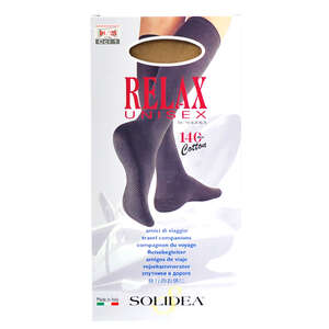 Solidea Relax Unisex Cotton Knæstrømper (XXL/natur/lukket)