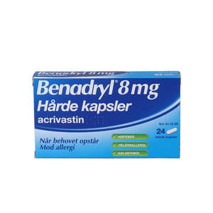 Benadryl 8 mg 24 stk