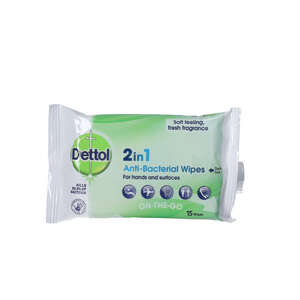 Dettol 2in1 Anti-Bacterial Wipes