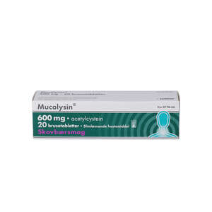Mucolysin 600 mg Skovbær 20 stk