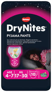 DryNites Pyjama Pants (piger 4-7år)