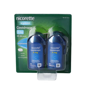 Nicorette Cooldrops 4 mg 4 * 20 stk