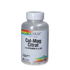 Solaray Cal-Mag Citrat med vitamin D og K2