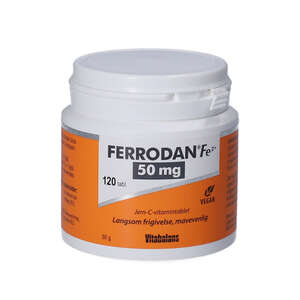 Ferrodan Fe2 + 50 mg Tabletter