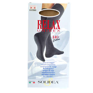 Solidea Relax Unisex Cotton Knæstrømper (M/natur/lukket)