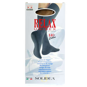 Solidea Relax Unisex Cotton Knæstrømper (S/natur/lukket)