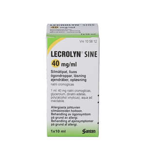 Lecrolyn sine øjendråber 10 ml