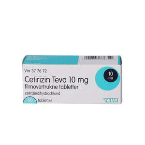 Cetirizin "Teva" 10 mg 50 stk