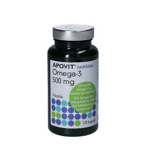 Apovit Omega-3 Kapsler 500 mg (120 stk) 
