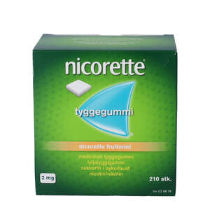 Nicorette fruitmint 2 mg 210 stk