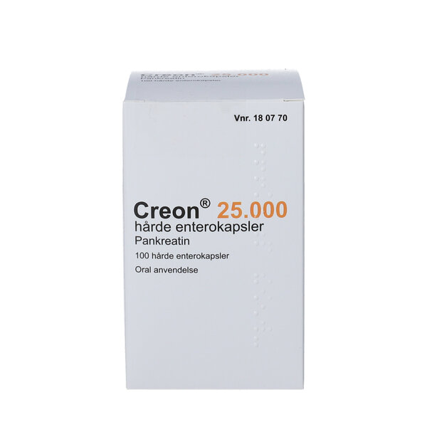 Creon Lipase 25.000 EPe dinApoteker.dk