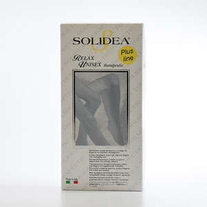 Solidea Relax Unisex Therapeutic Strømpe (natur med åben tå str. L+)