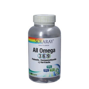 Solaray All Omega 3-6-9 Kapsler (180 stk)
