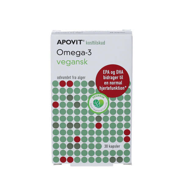 Apovit Omega3 Vegansk 30 stk. Køb på DinApoteker.dk
