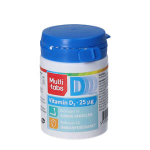 Multi-tabs D3-vitamin tabletter (25 mikrog.)