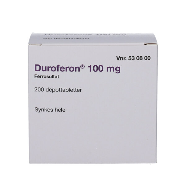 Duroferon 100 mg (2C4) 200 stk. | Køb på DinApoteker.dk