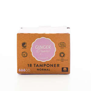 GingerOrganic Tamponer Normal (18 stk)