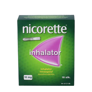 Nicorette 10 mg inhalatorer refill 18 stk