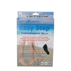 Easy Step FashionSupport Knæ (sort/lukket/XL)