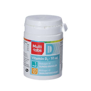Multi-tabs D3-vitamin tabletter 180 stk (10 mikrog) 