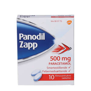 Panodil Zapp 500 mg 10 stk
