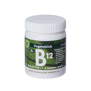B12-vitamin tabletter (125 mikg)