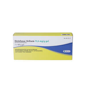 Diclofenac "Orifarm" 11,6 mg/g 2*100 g