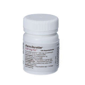 Ferro Duretter 100 mg 100 stk