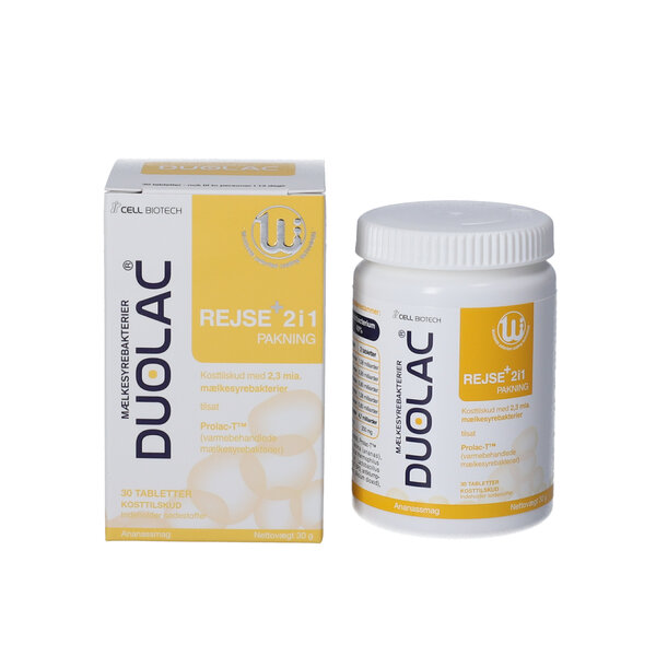 Duolac Rejse+ 2 i 1 med Prolac-T™ (30 stk)