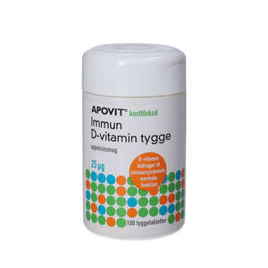 Apovit Immun D-vitamin Tygge (25 µg)