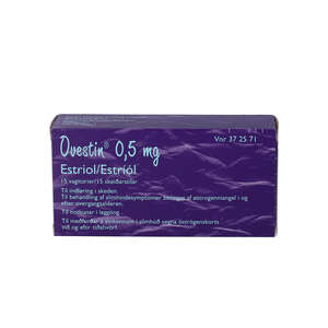 Ovestin 0,5 mg vagitorier 15 stk