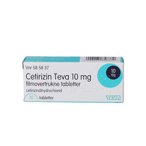 Cetirizin "Teva" 10 mg 10 stk