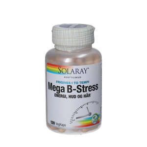 Solaray Mega B-stress kapsler (120 stk.)