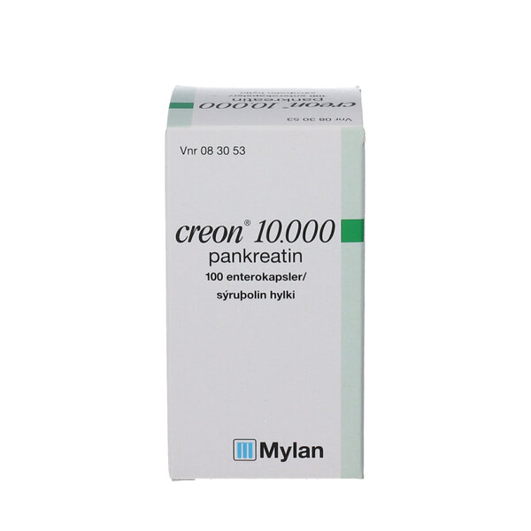 Creon Lipase 10.000 EPe 100 stk Køb på DinApoteker.dk