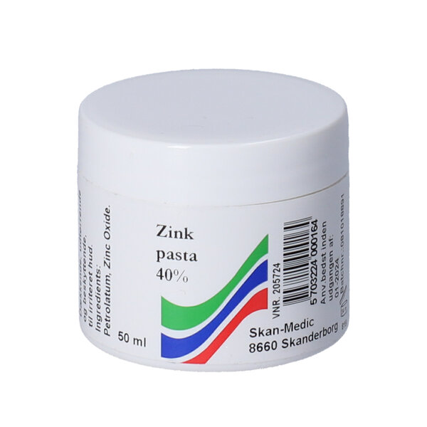Zink Pasta 40 % SA 50 ml | Køb på 