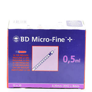 BD Micro-Fine+ Insulinsprøjte 0,50 ml / 30G