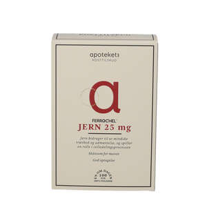 Apotekets Ferrochel Jern 25 mg
