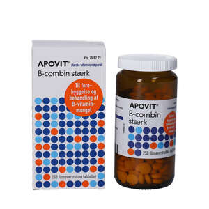 Apovit B-combin stærk tabletter (250 stk)