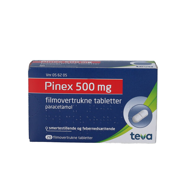 Påstået Himmel klasse Pinex mod smerter 500 mg 20 stk | Køb på DinApoteker.dk
