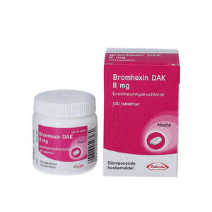 Bromhexin "DAK" 8 mg 100 stk