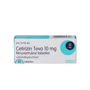 Cetirizin "Teva" 10 mg 20 stk