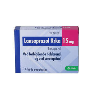 Lansoprazol KRKA 15 mg 14 stk