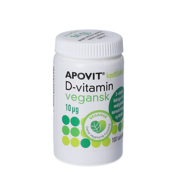 Apovit D-vitamin Vegansk 10 mikrg (400 IE) 100 stk