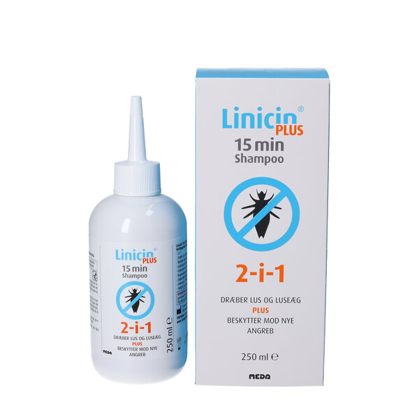 famlende hold disharmoni Linicin Plus 15 min Shampoo 250 ml | Køb på DinApoteker.dk