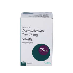 Acetylsalicylsyre "Teva" 75 mg 100 stk