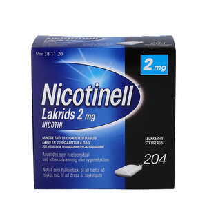 Nicotinell Lakrids 2 mg 204 stk